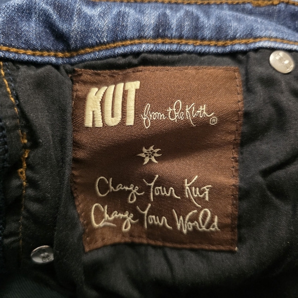 Kut From The Kloth Boyfriend Cuffed Jean Short Size 8 - Picture 3 of 6